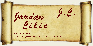 Jordan Cilić vizit kartica